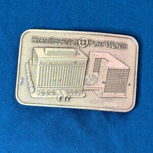 Hyatt Regency Fort Worth hotel Belt Buckle